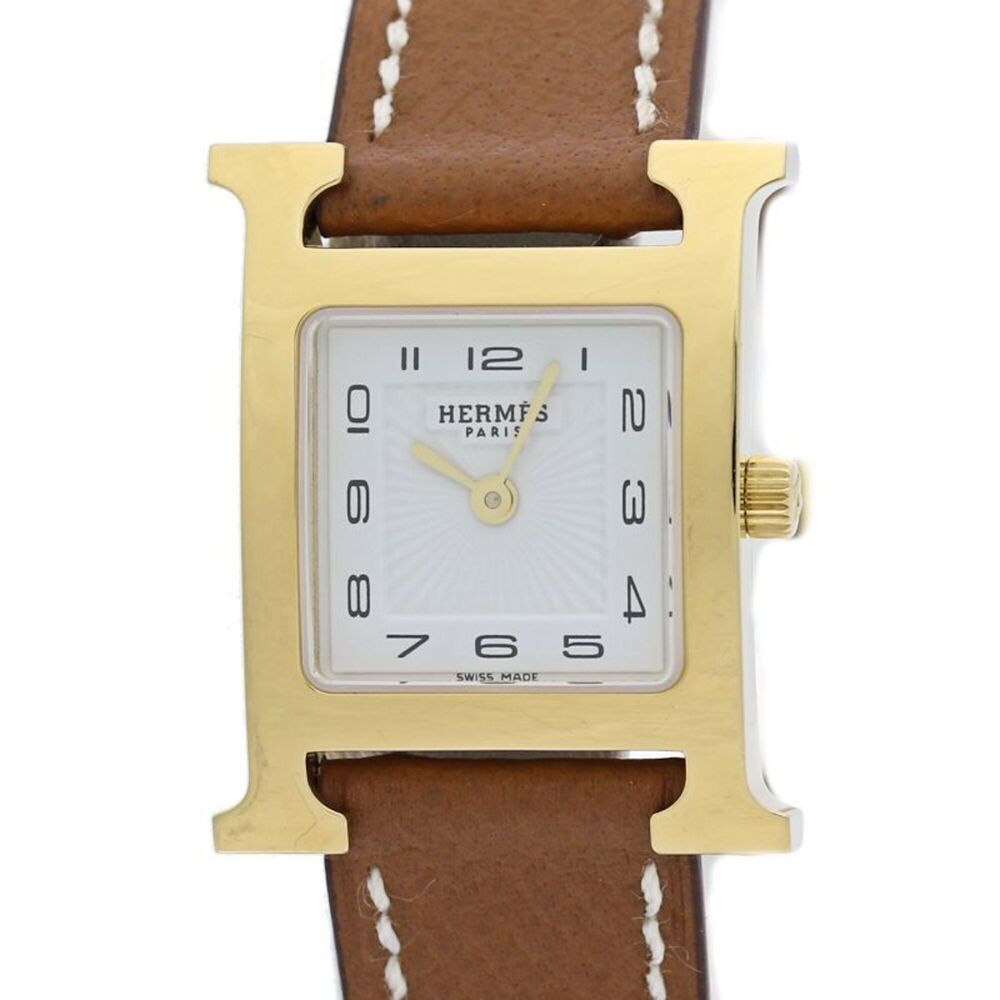 HERMES H-Watch HH1.201.131 UGO W036732WW00 Women's Watch Stainless Steel x Ve...